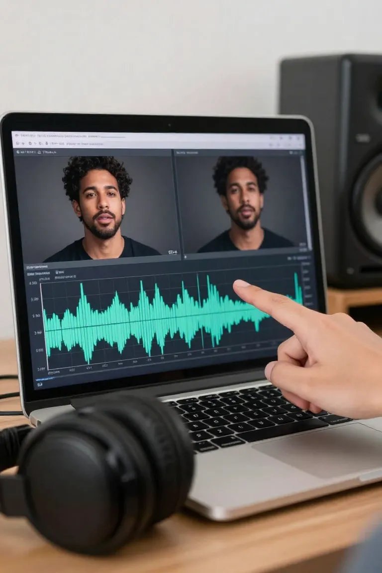 Com Voz Realista: Qualidade de Estúdio - Depois