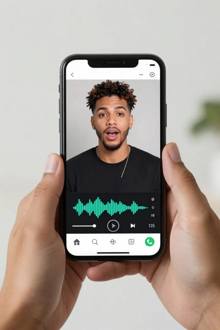 Para Vídeo: Lip Sync Automático - Antes